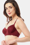 Amante Double Layered Wired Full Coverage Super Support Bra - Rio Red — thumbnail 2
